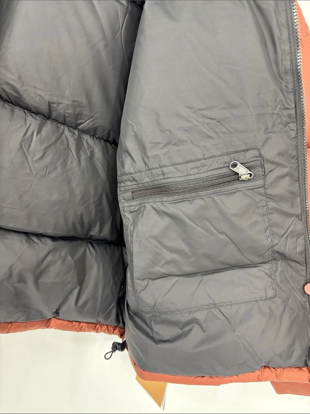 The North Face 1996 Retro Nuptse Jacket in Brown Black Nylon Men’s Size XL NWT!